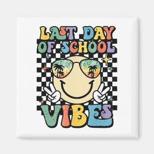 Face Last Day Of School Vibes Gles Tropical Summer Magnet