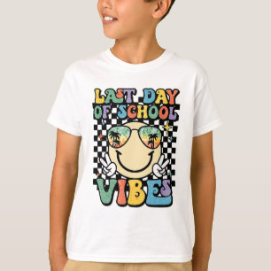 Face Last Day Of School Vibes Gles Tropical Summer T-Shirt