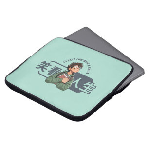 Face life with a smile   15" laptop sleeve