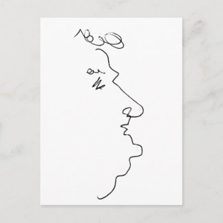 Face Line Postcard