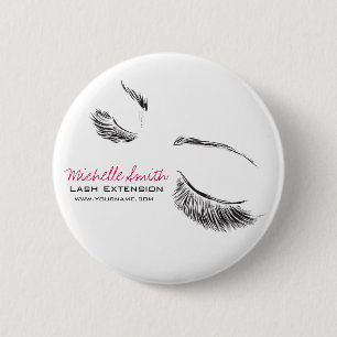 Face long lashes Lash Extension 6 Cm Round Badge