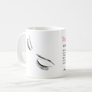 Face long lashes Lash Extension Coffee Mug