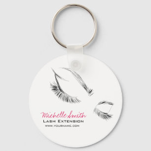 Face long lashes Lash Extension Key Ring