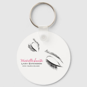 Face long lashes Lash Extension Key Ring
