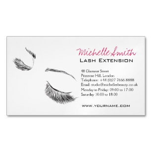 Face long lashes Lash Extension Magnetic Business Card