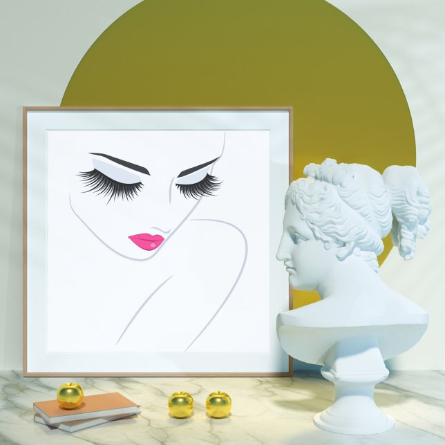 Face long lashes Lash Extension Poster (Creator Uploaded)