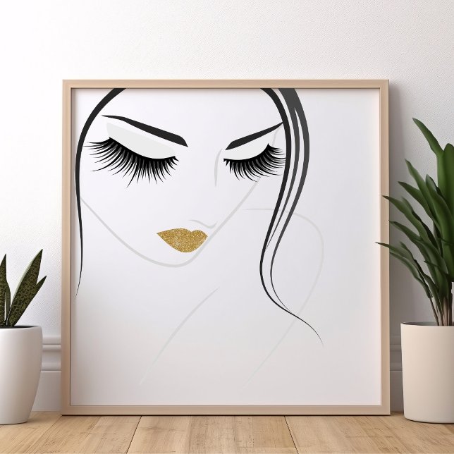 Face long lashes Lash Extension Poster (Creator Uploaded)