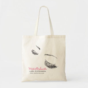 Face long lashes Lash Extension Tote Bag