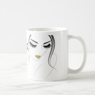 Face long lashes Lash Extensions Coffee Mug