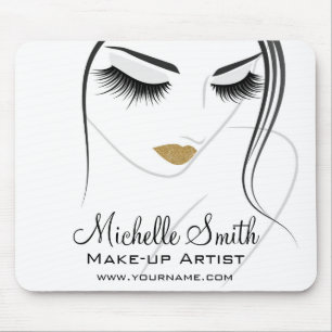 Face long lashes Lash Extensions Mouse Mat