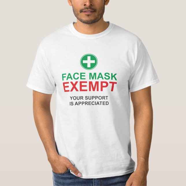 Face Mask Exempt T-Shirt (Front)