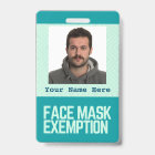 Face Mask Exemption Card ID Badge