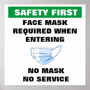 FACE MASK REQUIRED POSTER