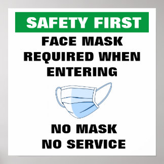 FACE MASK REQUIRED POSTER