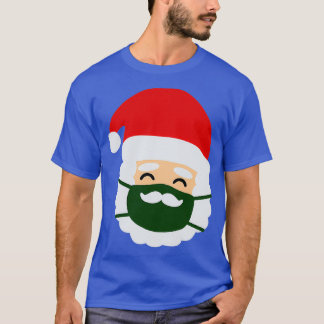 Face Mask Santa Christmas Moustache T-Shirt