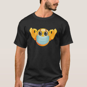 Face Medical Mask Wear Mask Ok Sign Meme Fun Sarca T-Shirt