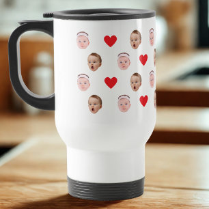 Face Mug, Custom Photo mug, Baby Gift Travel Mug