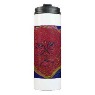 Face of a Flame Thermal Tumbler