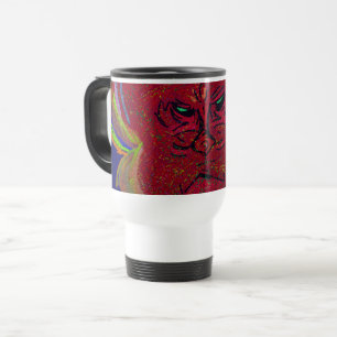 Face of a Flame Travel Mug