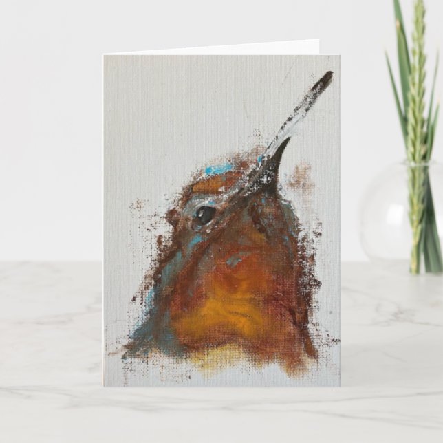 Face of a Hummingbird Card (Front)