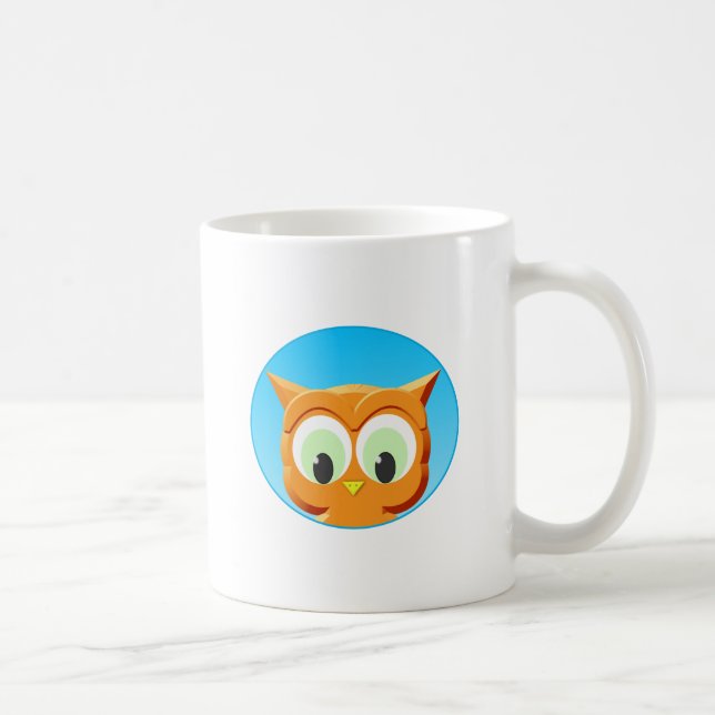 Face Of A Little Owl Coffee Mug (Right)