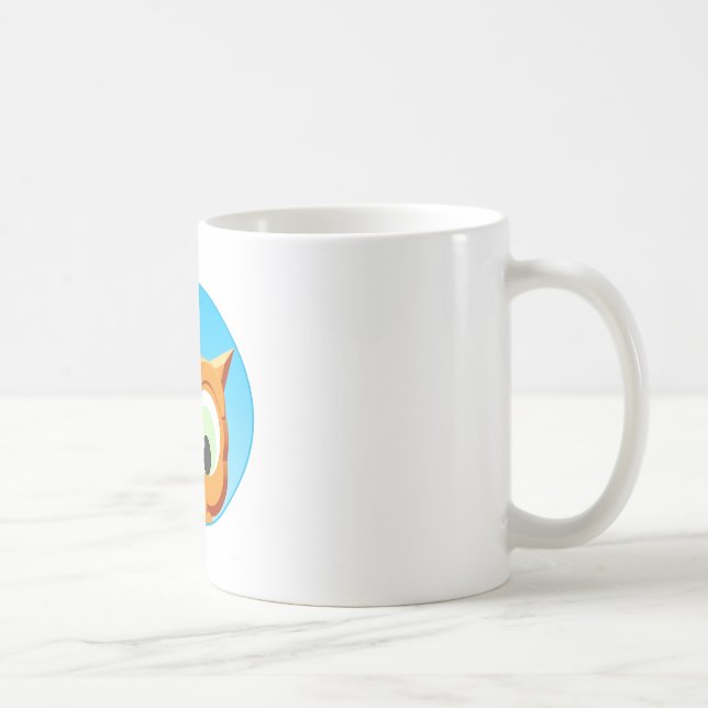 Face Of A Little Owl Coffee Mug (Right)