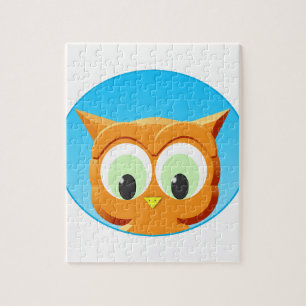 Face Of A Little Owl Jigsaw Puzzle