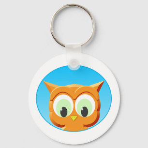 Face Of A Little Owl Key Ring
