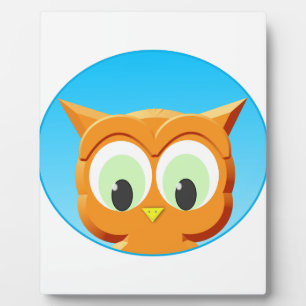 Face Of A Little Owl Plaque
