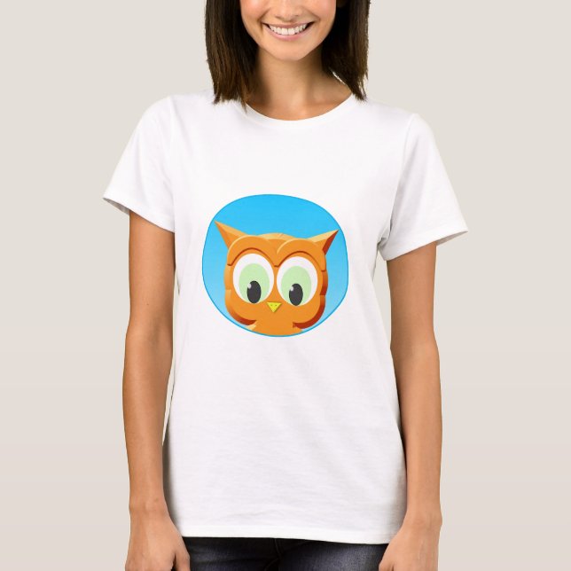 Face Of A Little Owl T-Shirt (Front)
