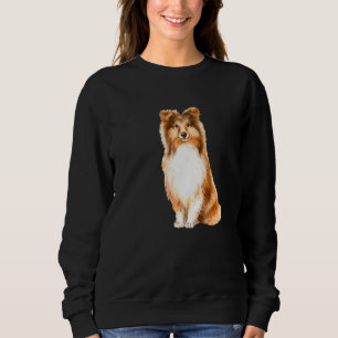 Face Of A Sheltie Dog 4 Premium Sweatshirt
