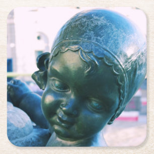 Face of an Angel - Bronze Statue Coaster