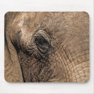 Face of an Elephant Mouse Mat