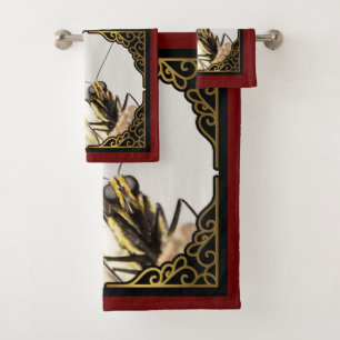 Face of Butterfly- CloseUp Monarch Bath Towel Set