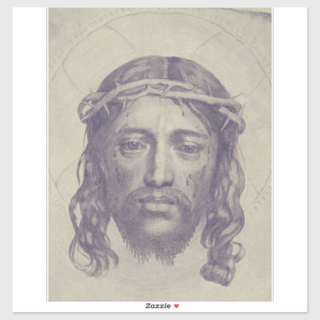 Face of Christ on St. Veronica's Veil Holy Face (Sheet)