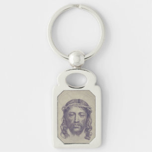 Face of Christ on St. Veronica's Veil Holy Face Key Ring