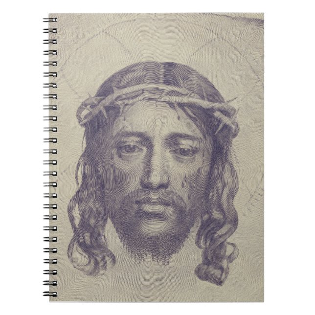 Face of Christ on St. Veronica's Veil Holy Face Notebook (Front)