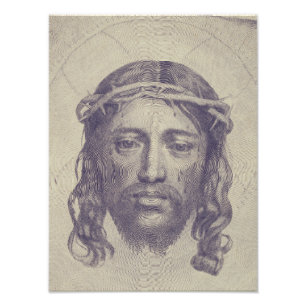 Face of Christ on St. Veronica's Veil Holy Face Photo Print