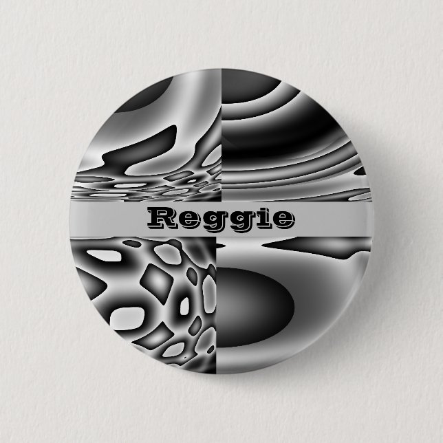 Face of Evil Custom Name 6 Cm Round Badge (Front)