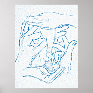 Face of Hands Poster