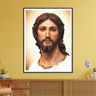 FACE OF JESUS by Mark Edward Westerfield 8-10-2026 Canvas Print