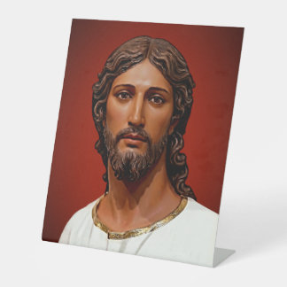 FACE OF JESUS by Mark Edward Westerfield 9-9-2026 Pedestal Sign
