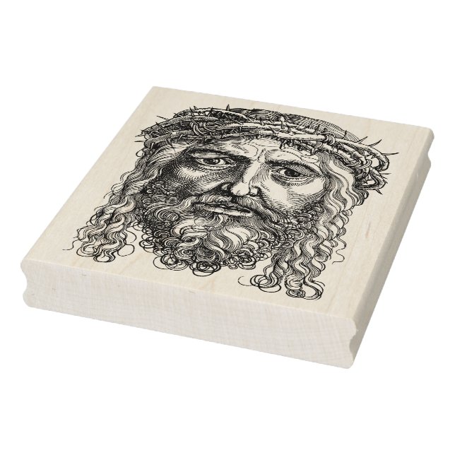 Face of Jesus illustration art stamp (Stamp)