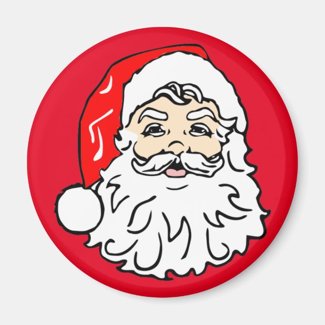 Face of Santa Claus Magnet (Front)