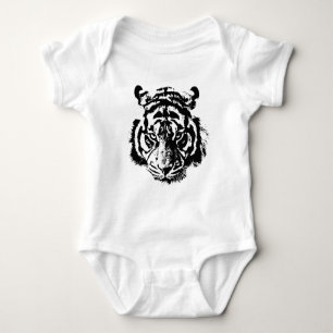 Face of Tiger Baby Bodysuit