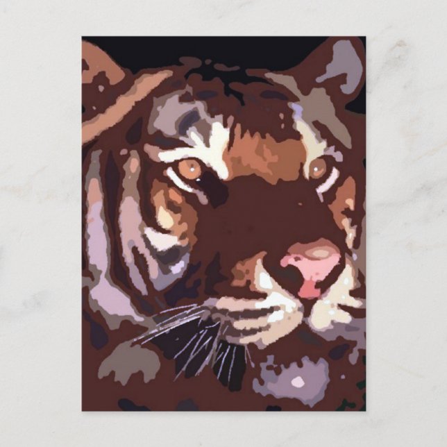 Face of Tiger Postcard (Front)