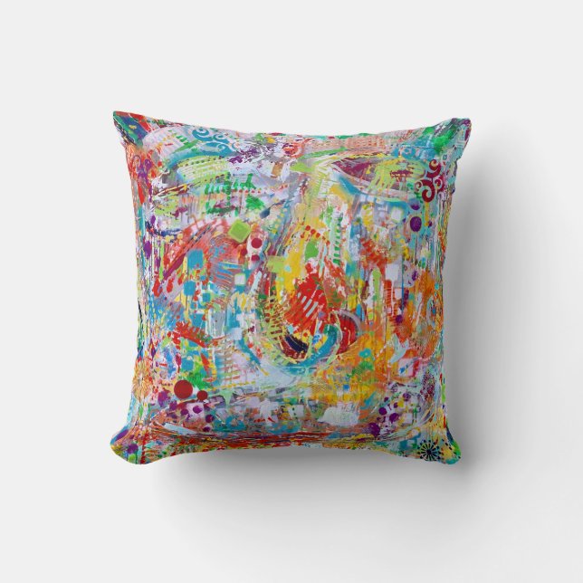 Face Off 16 x 16 Poly Throw Pillow (Front)