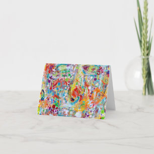 Face Off Blank Note Card