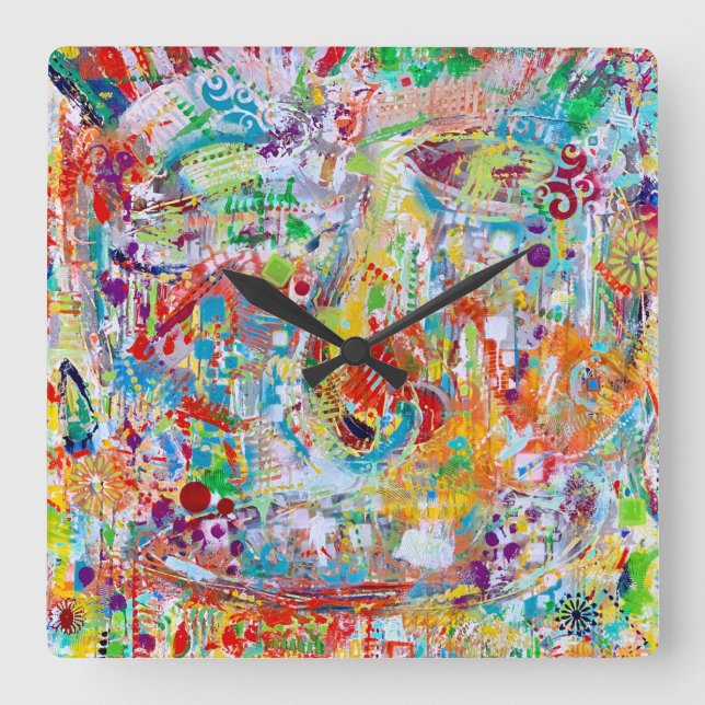 Face Off Wall Clock (Front)