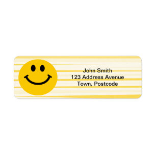 Face on sunny yellow stripes